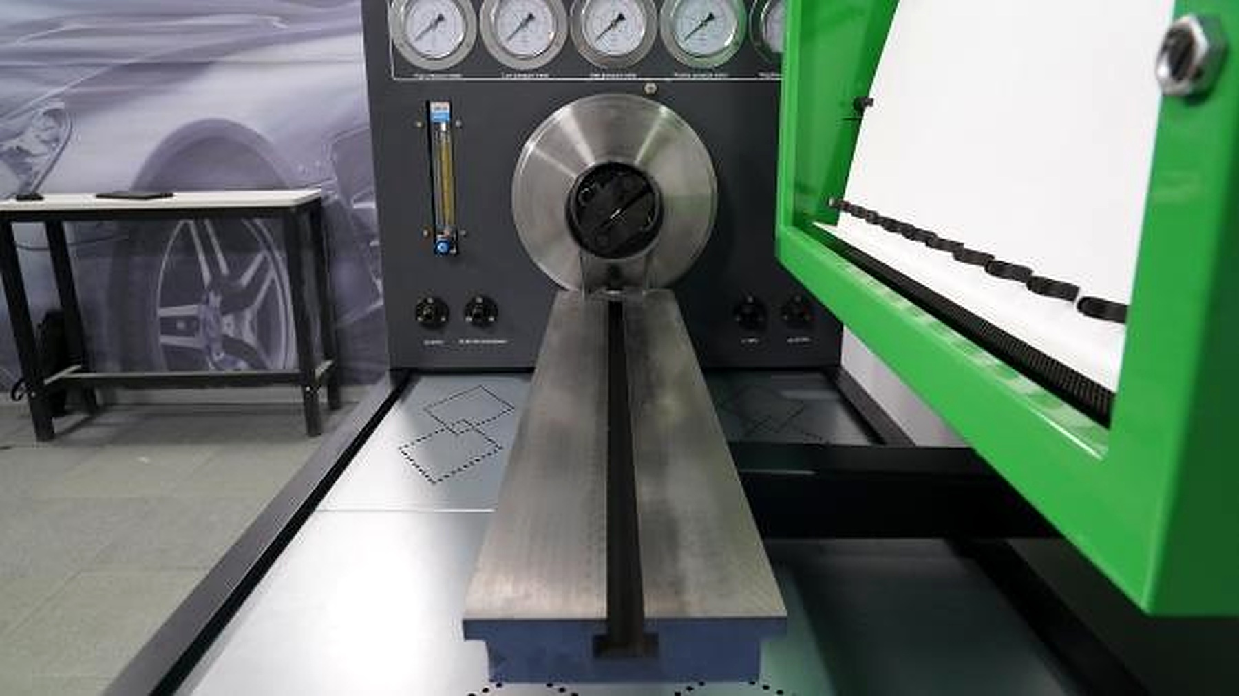 Precision-machined cast iron workbench