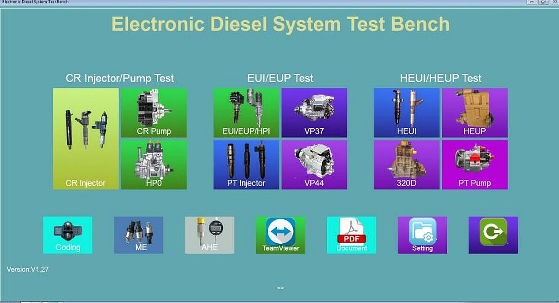EPS205 Common Rail Fuel Injector Test Bench Mini version detail image