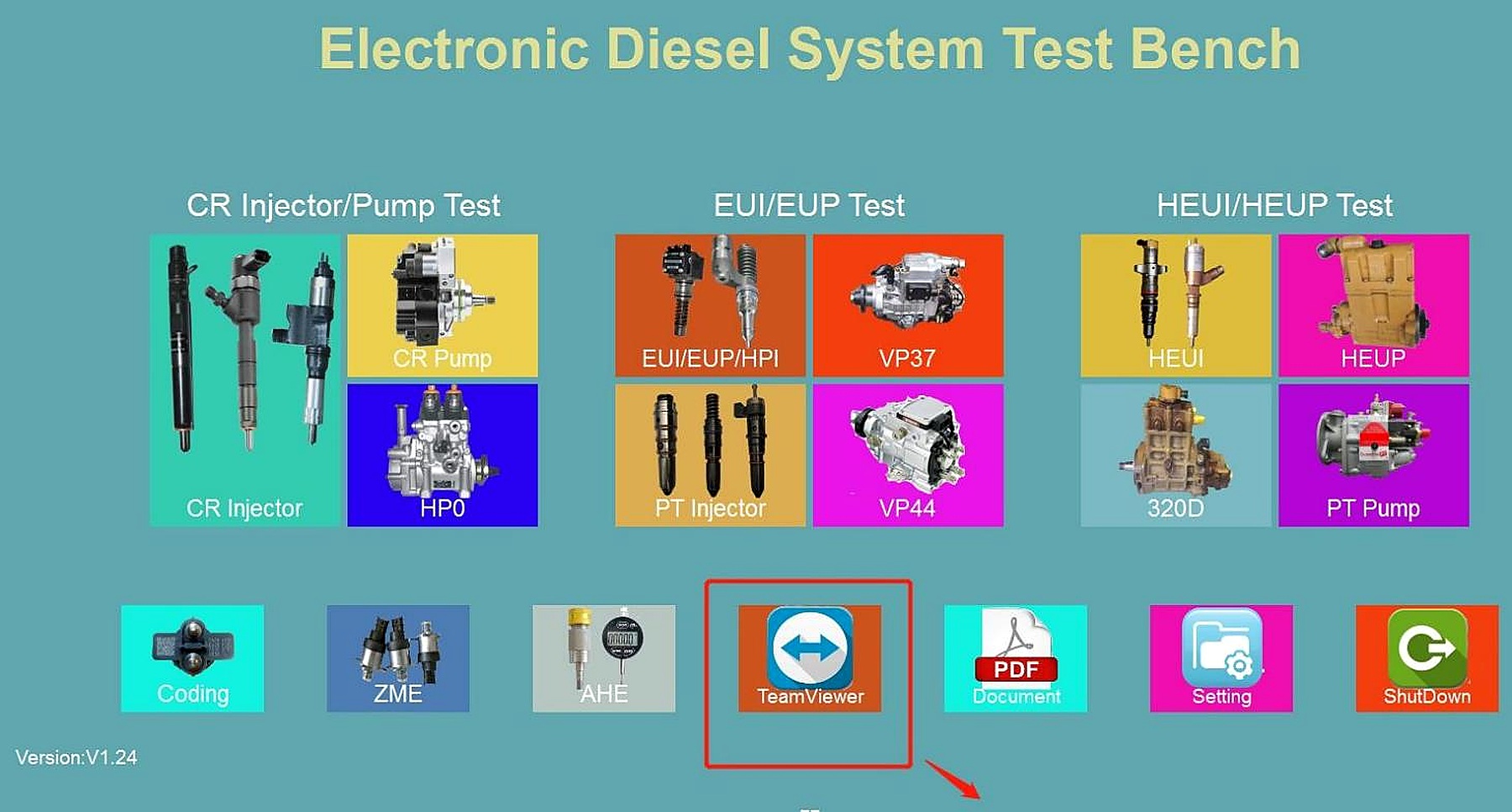 EPS205 Common Rail Fuel Injector Test Bench Mini version detail image